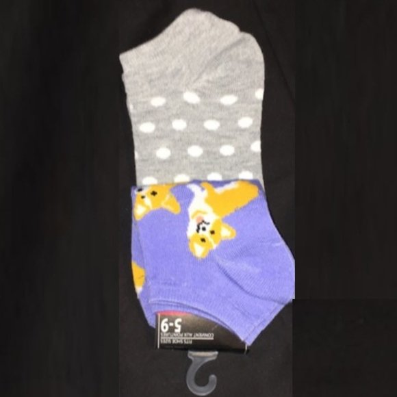 *3/$15* Fun Corgi Dog + Polka Dot Socks - Picture 3 of 3